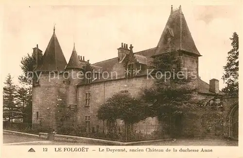 AK / Ansichtskarte Le Folgoet Doyenne Chateau de la Duchesse Anne  Kat. Le Folgoet