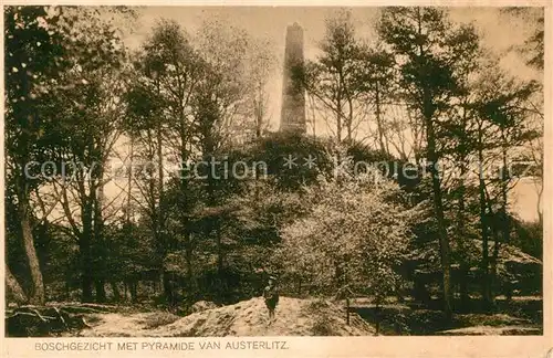 AK / Ansichtskarte Austerlitz Zeist Pyramide im Wald Kat. Zeist