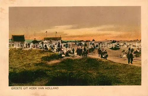 AK / Ansichtskarte Hoek van Holland Strandpartie