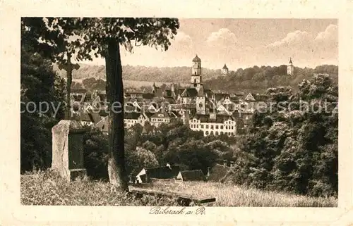 AK / Ansichtskarte Biberach Riss Panorama mit den drei Tuermen Kat. Biberach an der Riss