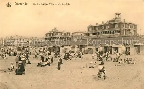 AK / Ansichtskarte Oostende Kurhaus Strand