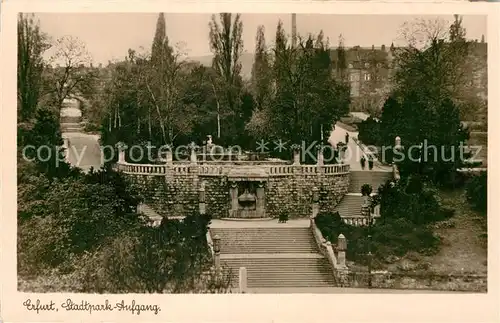 AK / Ansichtskarte Erfurt Stadtpark Aufgang Kat. Erfurt