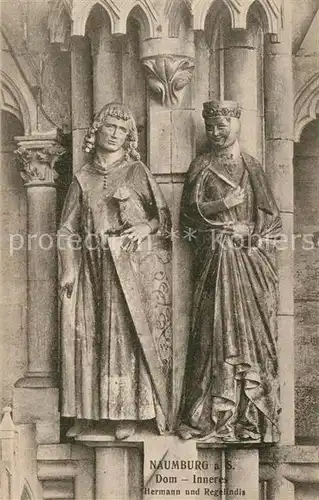 AK / Ansichtskarte Naumburg Saale Dom Inneres Hermann und Regelindis Kat. Naumburg