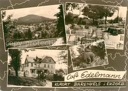 AK / Ansichtskarte Baerenfels Erzgebirge Cafe Edelmann Kat. Altenberg