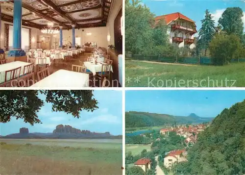 AK / Ansichtskarte Ostrau Bad Schandau Hotel Ostrauer Scheibe Kat. Bad Schandau