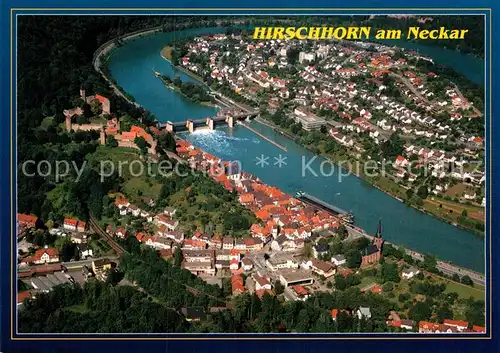 AK / Ansichtskarte Hirschhorn Neckar Fliegeraufnahme Kat. Hirschhorn (Neckar)