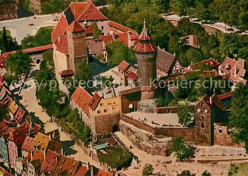 AK / Ansichtskarte Nuernberg Fliegeraufnahme Burg  Kat. Nuernberg