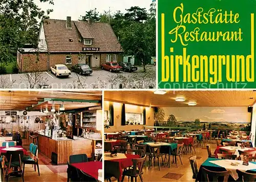 AK / Ansichtskarte Schneverdingen Gaststaette Restaurant Birkengrund Kat. Schneverdingen