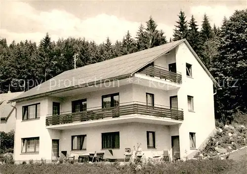 AK / Ansichtskarte Warmensteinach Pension Haus Schilling Kat. Warmensteinach Fichtelgebirge