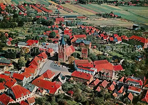 AK / Ansichtskarte Westerstede Fliegeraufnahme Marktplatz Kirche Kat. Westerstede