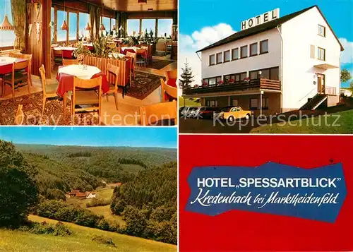 AK / Ansichtskarte Kredenbach Unterfranken Hotel Spessartblick Panorama Kat. Esselbach