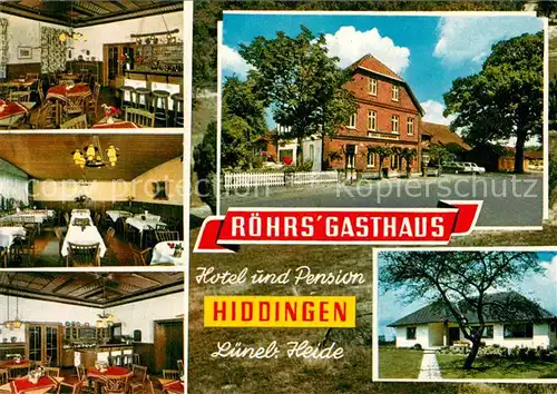 AK / Ansichtskarte Hiddingen Hotel Pension Roehr s Gasthaus Lueneburger Heide Kat. Visselhoevede