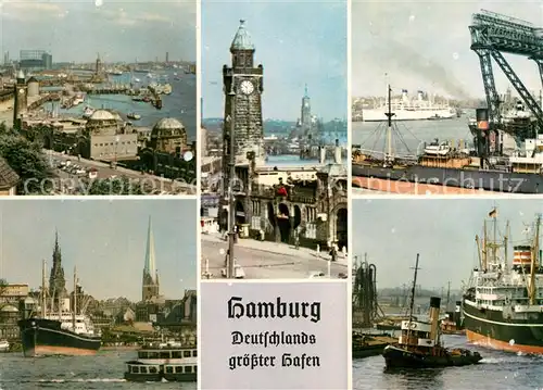 AK / Ansichtskarte Hamburg Deutschlands groesster Hafen Kat. Hamburg