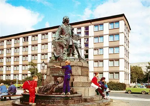 AK / Ansichtskarte Magdeburg Alter Markt Denkmal Otto von Guericke Statue Kat. Magdeburg