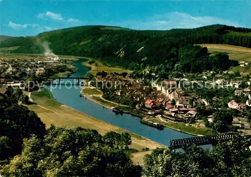 AK / Ansichtskarte Bodenwerder Panorama Blick vom Eckberg Jodbad Solbad an der Weser Kat. Bodenwerder