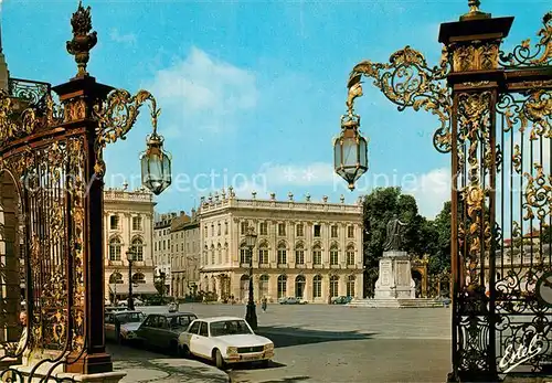 AK / Ansichtskarte Nancy Lothringen Place Stanislas Grilles de Jean Lamour Monument Kat. Nancy