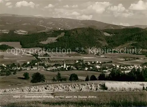 AK / Ansichtskarte Guttaring Panorama gegen die Saualpe Lavanttaler Alpen Kat. Guttaring