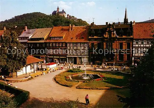 AK / Ansichtskarte Wernigerode Harz Nicolaiplatz und Schloss Kat. Wernigerode