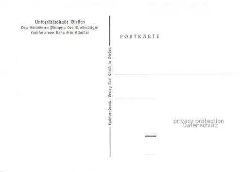 AK / Ansichtskarte Giessen Lahn Schloesschen Philipps des Grossmuetigen Kat. Giessen