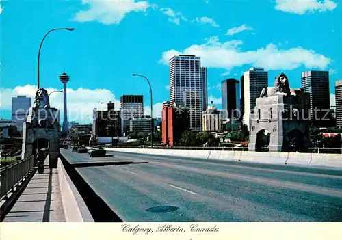 AK / Ansichtskarte Calgary Regal Lions Calgarys bridges Skyscrapers Kat. Calgary