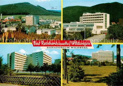 AK / Ansichtskarte Bad Reinhardsquelle Sanatorium Wildetal Kat. Bad Wildungen