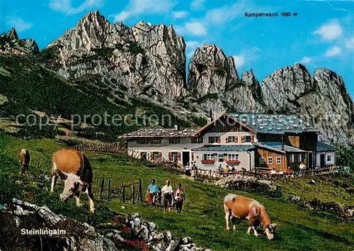 AK / Ansichtskarte Chiemsee Steinlingalm mit Kampenwand Kat. Chiemsee