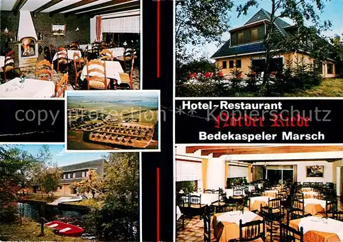 AK / Ansichtskarte Bedekaspeler Marsch Hotel Restaurant Noerder Riede Gastraeume