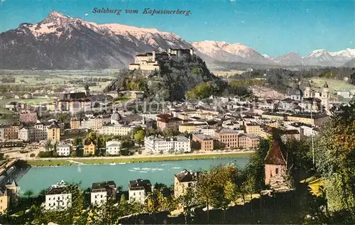 AK / Ansichtskarte Salzburg Oesterreich Blick vom Kopusinerberg Kat. Salzburg