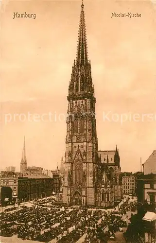 AK / Ansichtskarte Hamburg Nicolai Kirche Kat. Hamburg