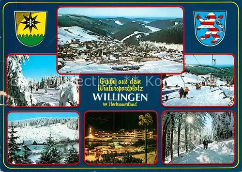 AK / Ansichtskarte Willingen Sauerland Wintersport Sessellift Kat. Willingen (Upland)