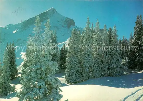 AK / Ansichtskarte Garmisch Partenkirchen Alpspitze im Winter Blick vom Kreuzeck Kat. Garmisch Partenkirchen