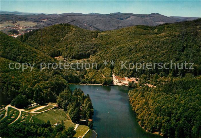 AK / Ansichtskarte Bad Lauterberg Wiesenbeker Teich mit Campingplatz