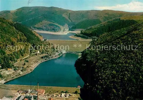 AK / Ansichtskarte Odertalsperre Fliegeraufnahme bei Bad Lauterberg  Kat. Bad Lauterberg im Harz