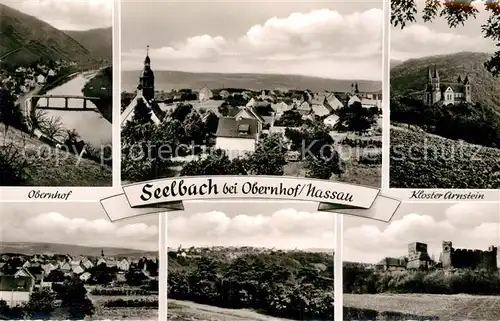 AK / Ansichtskarte Seelbach Nassau Oberhof Bruecke Teilansicht Ruine Kloster Arnstein Kat. Seelbach