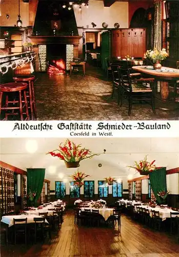 AK / Ansichtskarte Coesfeld Altdeutsche Gaststaette Schnieder Bauland Kat. Coesfeld