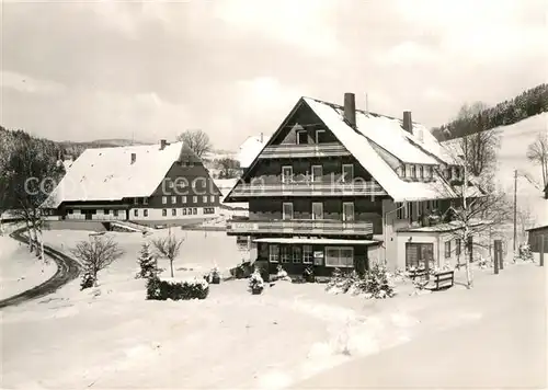 AK / Ansichtskarte Titisee Neustadt Gasthaus Pension Jostal Stueble Winter Kat. Titisee Neustadt