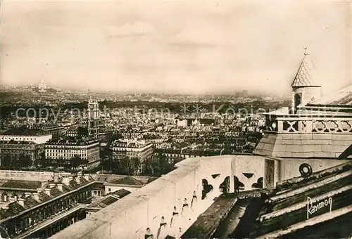 AK / Ansichtskarte Paris Vue des Tours de Notre Dame Kat. Paris