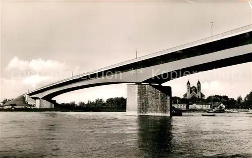 AK / Ansichtskarte Speyer Rhein Rheinbruecke Dom  Kat. Speyer