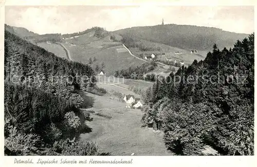 AK / Ansichtskarte Detmold Panorama Hermannsdenkmal Kat. Detmold