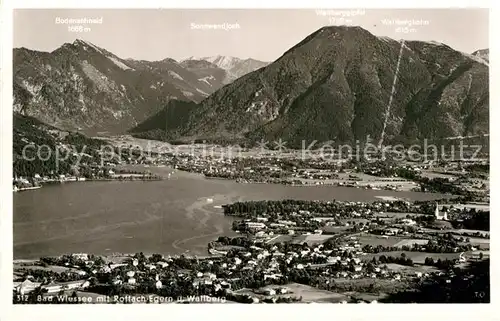 AK / Ansichtskarte Bad Wiessee Blick nach Rottach Egern Wallberg Kat. Bad Wiessee