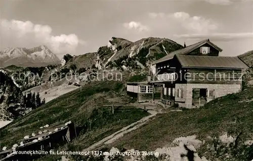 AK / Ansichtskarte Zugspitze Brauneckhuette Kat. Garmisch Partenkirchen