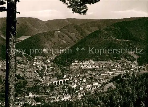 AK / Ansichtskarte Hornberg Schwarzwald Blick vom Busmarckfelsen Kat. Hornberg