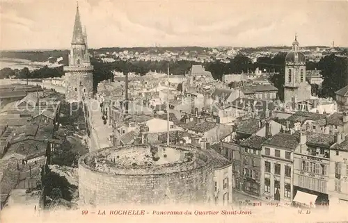 AK / Ansichtskarte La Rochelle Charente Maritime Panorama Quartier Saint Jean  Kat. La Rochelle