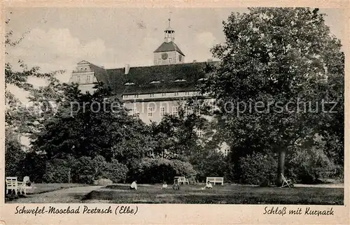 AK / Ansichtskarte Pretzsch Elbe Schloss Kurpark  Kat. Bad Schmiedeberg