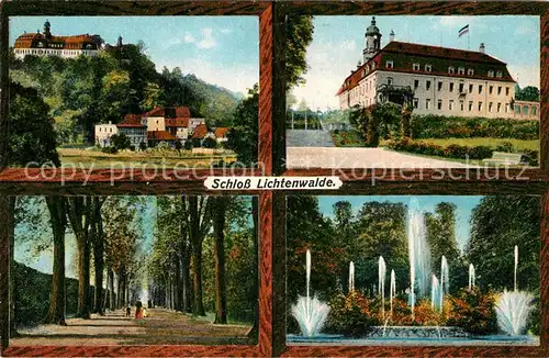 AK / Ansichtskarte Lichtenwalde Sachsen Schloss Lichtenwalde 