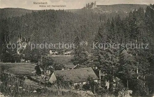 AK / Ansichtskarte Manebach Muehle Hermannstein Kat. Ilmenau