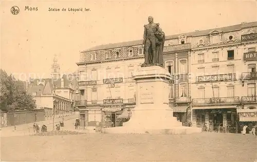AK / Ansichtskarte Mons Belgien Statue de Leopold 1er Kat. 