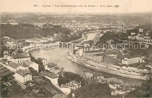 AK / Ansichtskarte Lyon France Vue panoramique sur la Saone Kat. Lyon