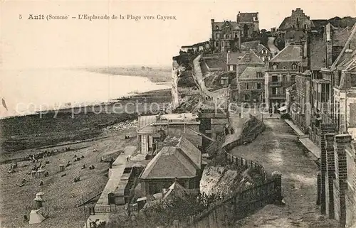 AK / Ansichtskarte Ault Somme Esplanade de la Plage vers Cayeux Kat. Ault Onival