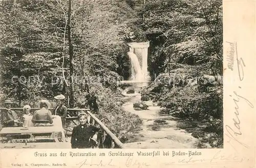 AK / Ansichtskarte Baden Baden Restauration am Geroldsauer Wasserfall Kat. Baden Baden